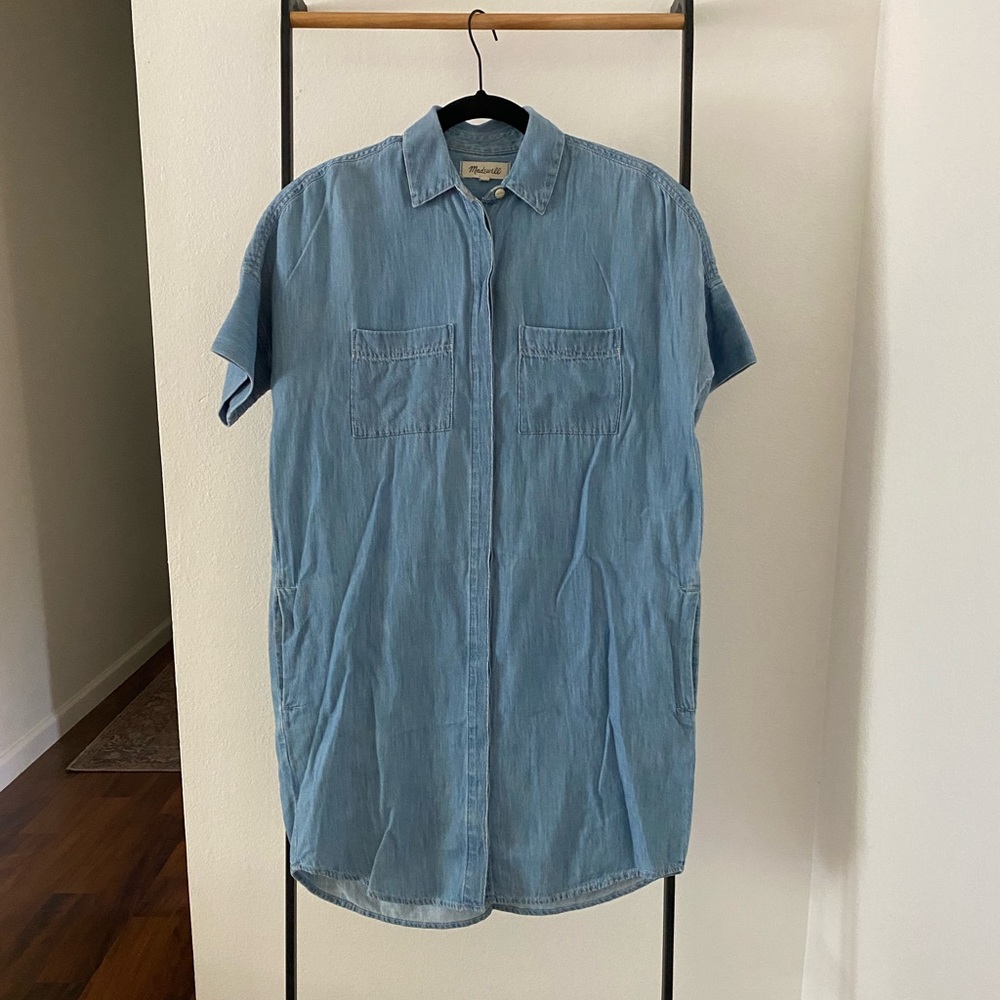 Madewell Chambray Shirt Dress - XS